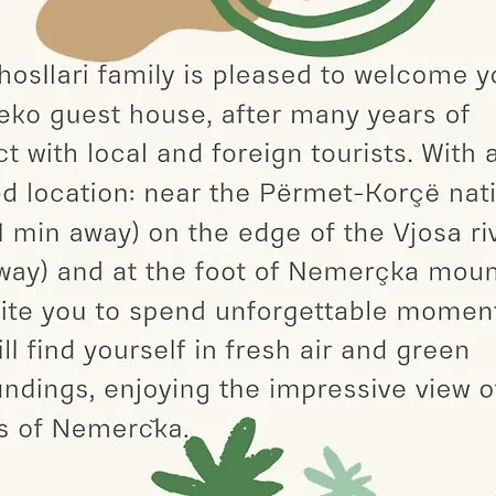 Vakantiehuis Aleko Përmet