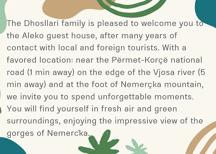 Hébergement de vacances Aleko Përmet